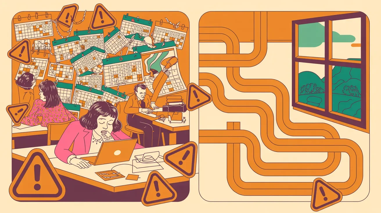 Retro illustration of common association event mistakes contrasted with strategic approach