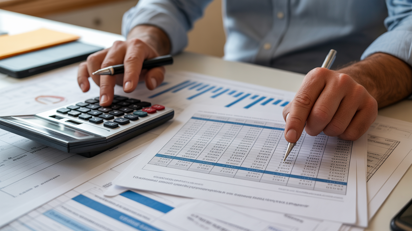 Contractor performing detailed cost per lead analysis and project profitability calculation showing systematic approach to measuring marketing ROI and business optimization