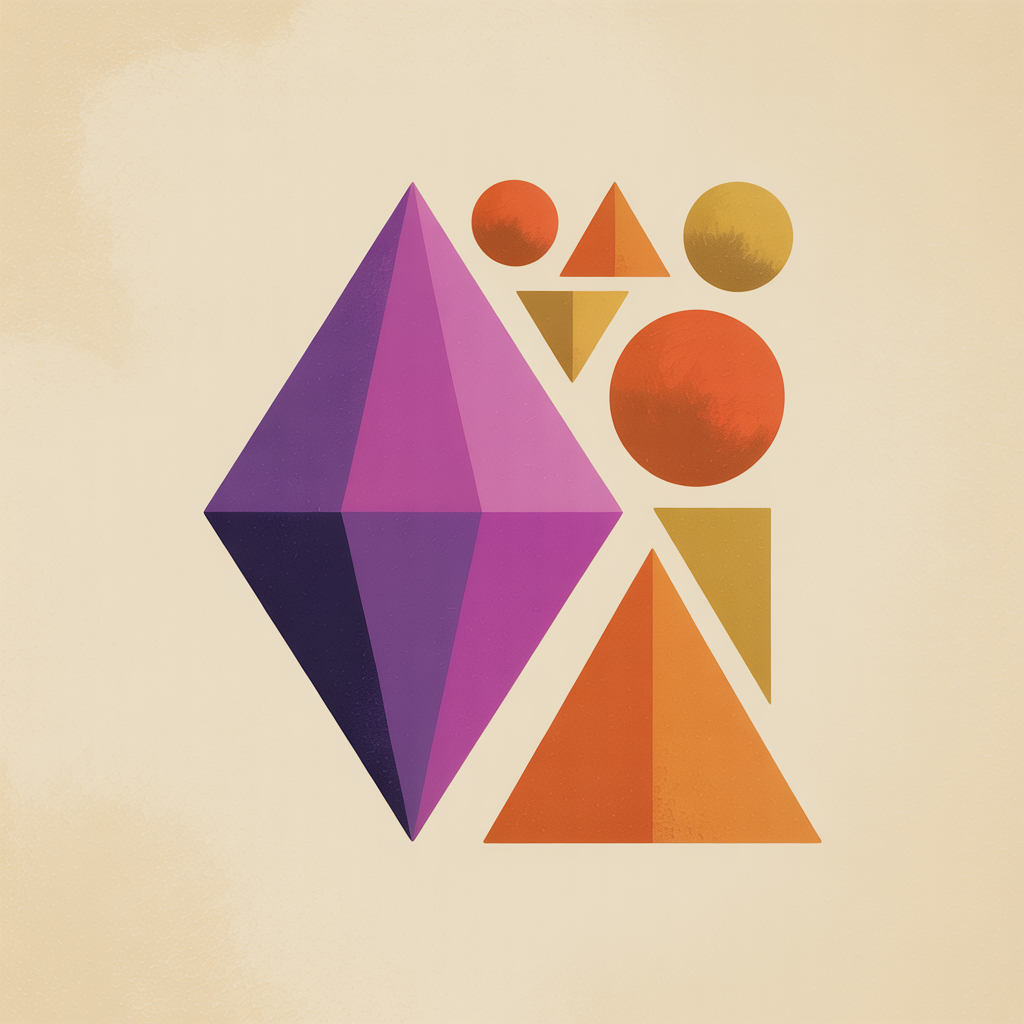 Retro diamond illustration representing quality-focused social media content