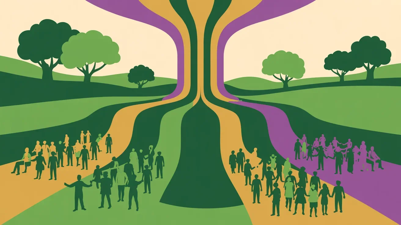 Retro illustration of multiple fundraising event revenue streams with diverse donors participating