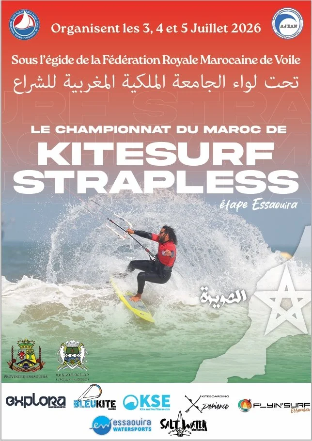 Championnat du Maroc de Kitesurf Strapless 2éme Etape&nbsp;: Essaouira 2026