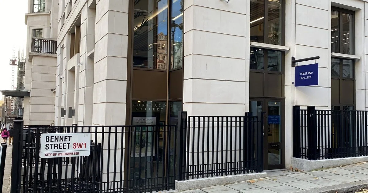 Sign for Portland Gallery mounted on a building exterior