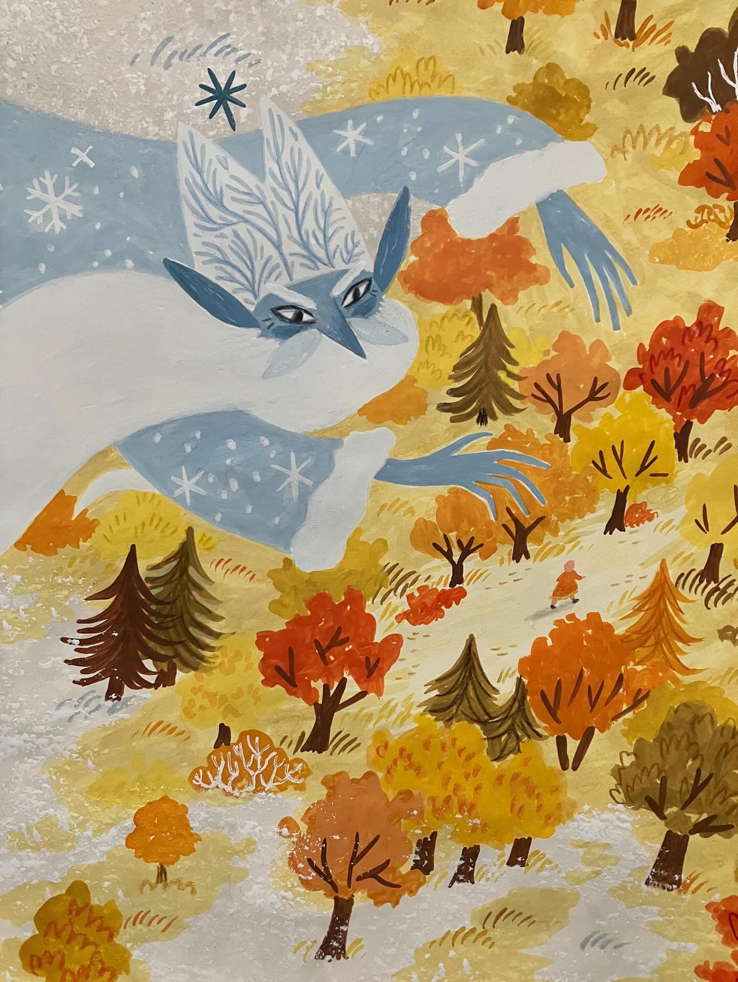 Crop from a painting I&rsquo;ve been working on, you can see the full sized version on my website! Link in bio