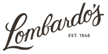 Lombardo's logo with cursive text and 'EST 1946' underneath