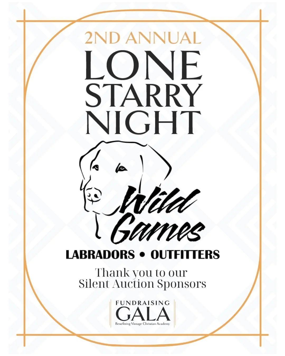 We recognize and thank our sponsor Wild Games!

We are incredibly grateful to Wild Games for their incredible support as a silent auction sponsor for Vintage Christian Academy's Lone Starry Night Gala! 

Their generosity has contributed to making our