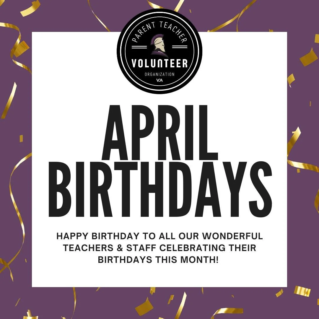 Happy Birthday to the following who have birthdays this month! We are so grateful for your hard work, patience, and the positive impact you have on our students' lives every single day. Please be sure to wish them a Happy Birthday! 

Mrs. Morehouse-1