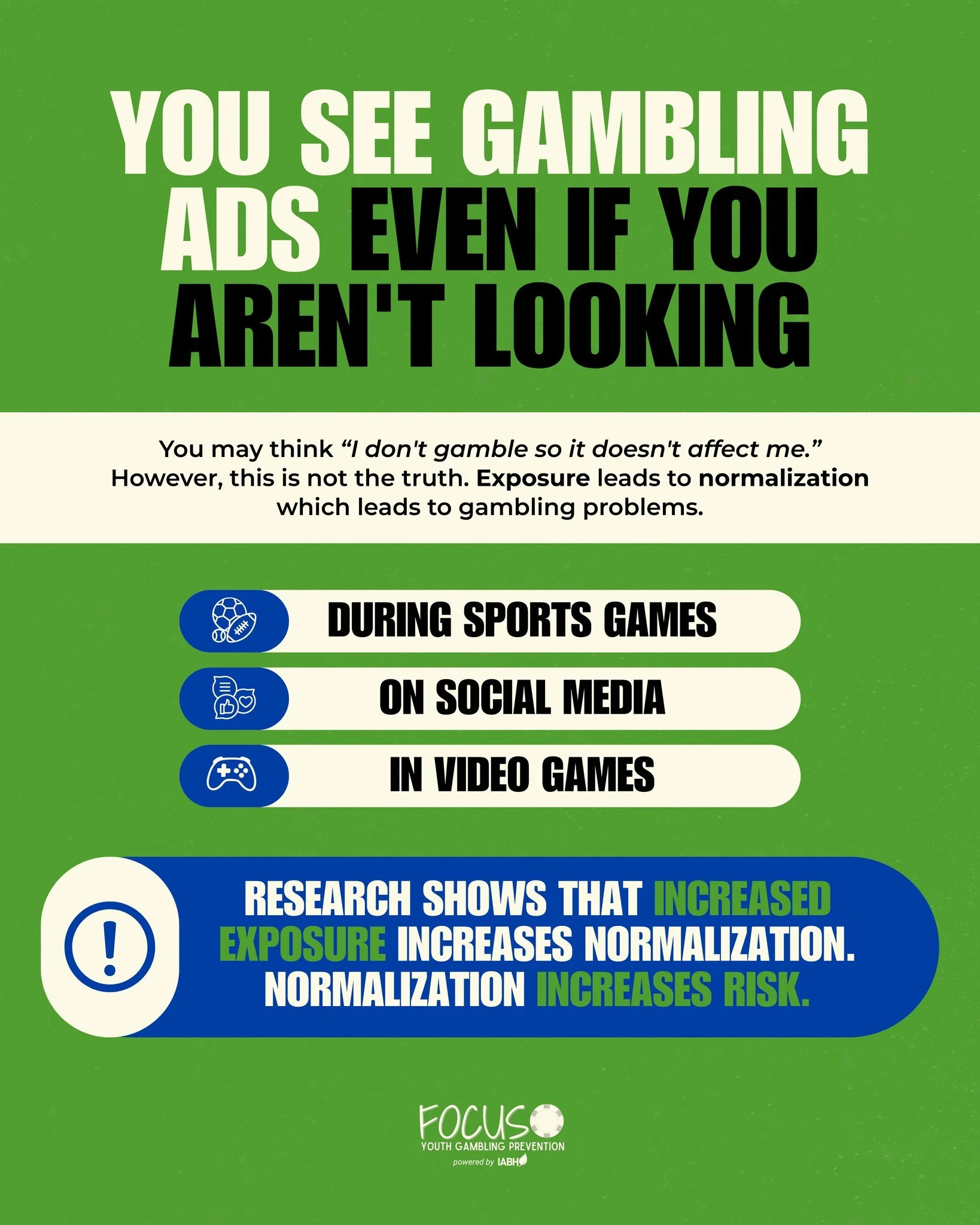 You may think that since you don't gamble, it doesn't affect you.

But the thing is,
IT STILL DOES

When ads are something you are constantly exposed to, they start to feel harmless because:
It looks like everyone is doing it.
It seems like easy mone