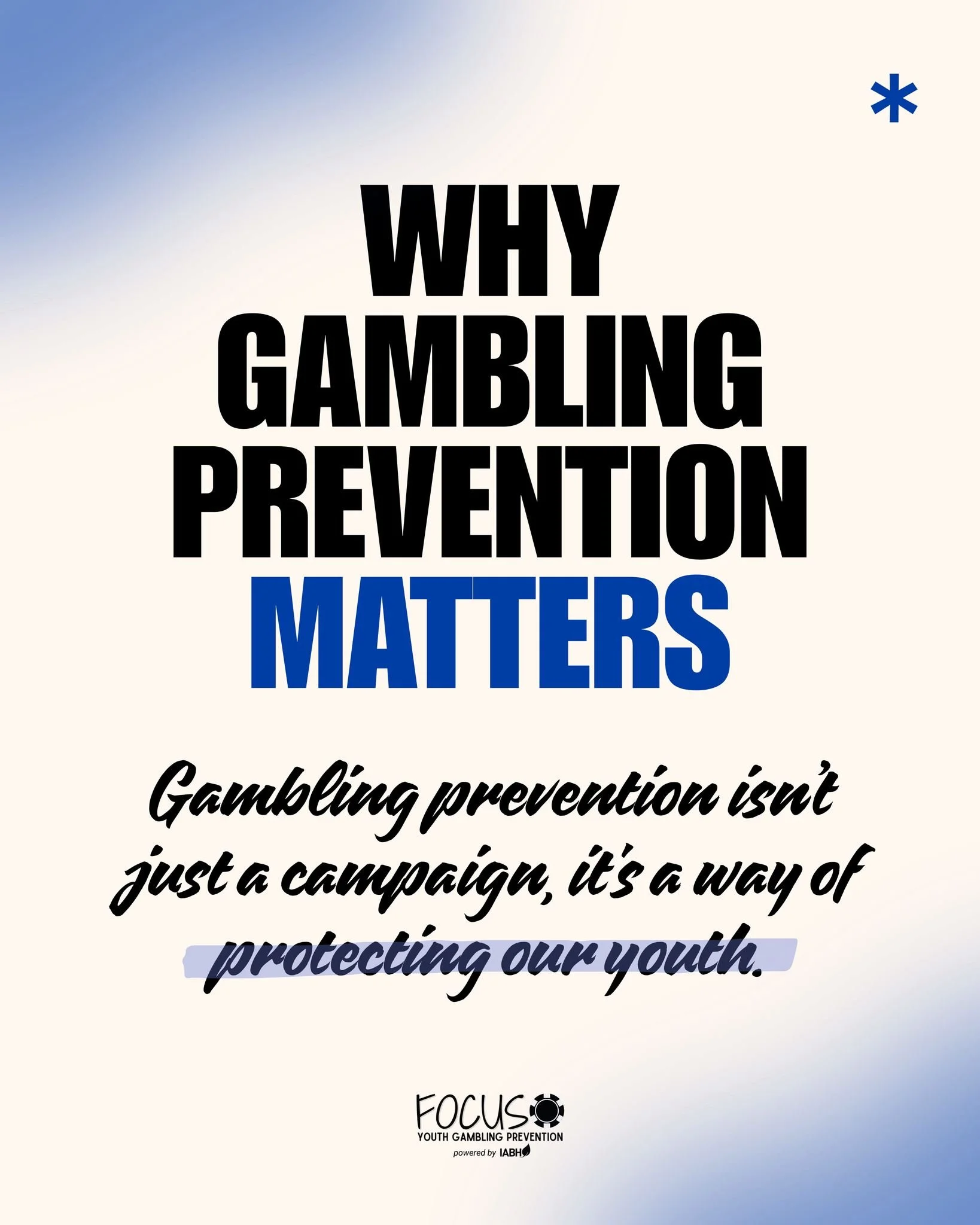 Gambling prevention isn't just a campaign.

It's protecting mental health, futures, and youth.

Research shows:
Early gambling exposure normalizes risky behaviors due to youth brains still developing.
These risks can also show up in other ways, such 