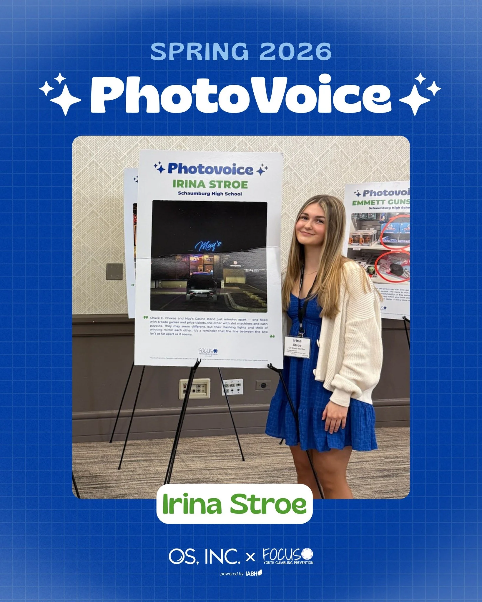 Meet Irina, an OS, Inc. Youth Advocate Co-Chair and Spring 2026 PhotoVoice participant!

PhotoVoice project puts cameras in the hands of youth and encourages them to document how they are directly impacted by issues and conditions in their community.