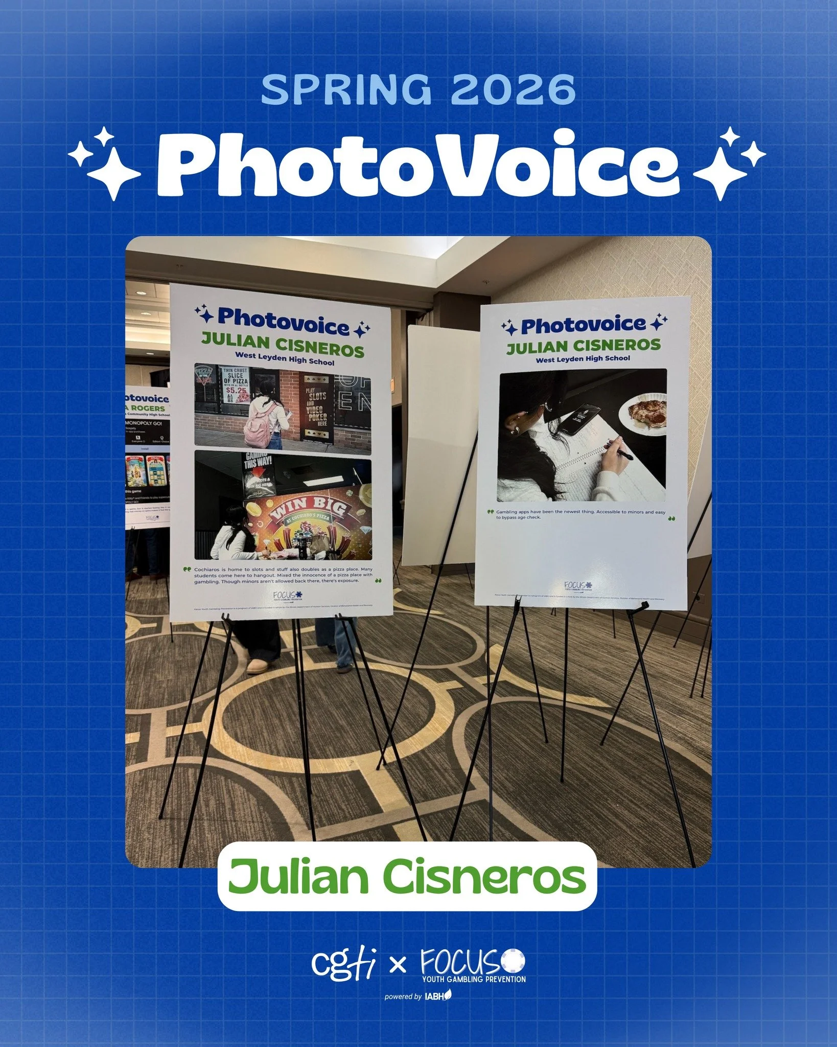 Meet Julian, a CGTI Teen Ambassador and Spring 2026 PhotoVoice participant!

PhotoVoice project puts cameras in the hands of youth and encourages them to document how they are directly impacted by issues and conditions in their community.