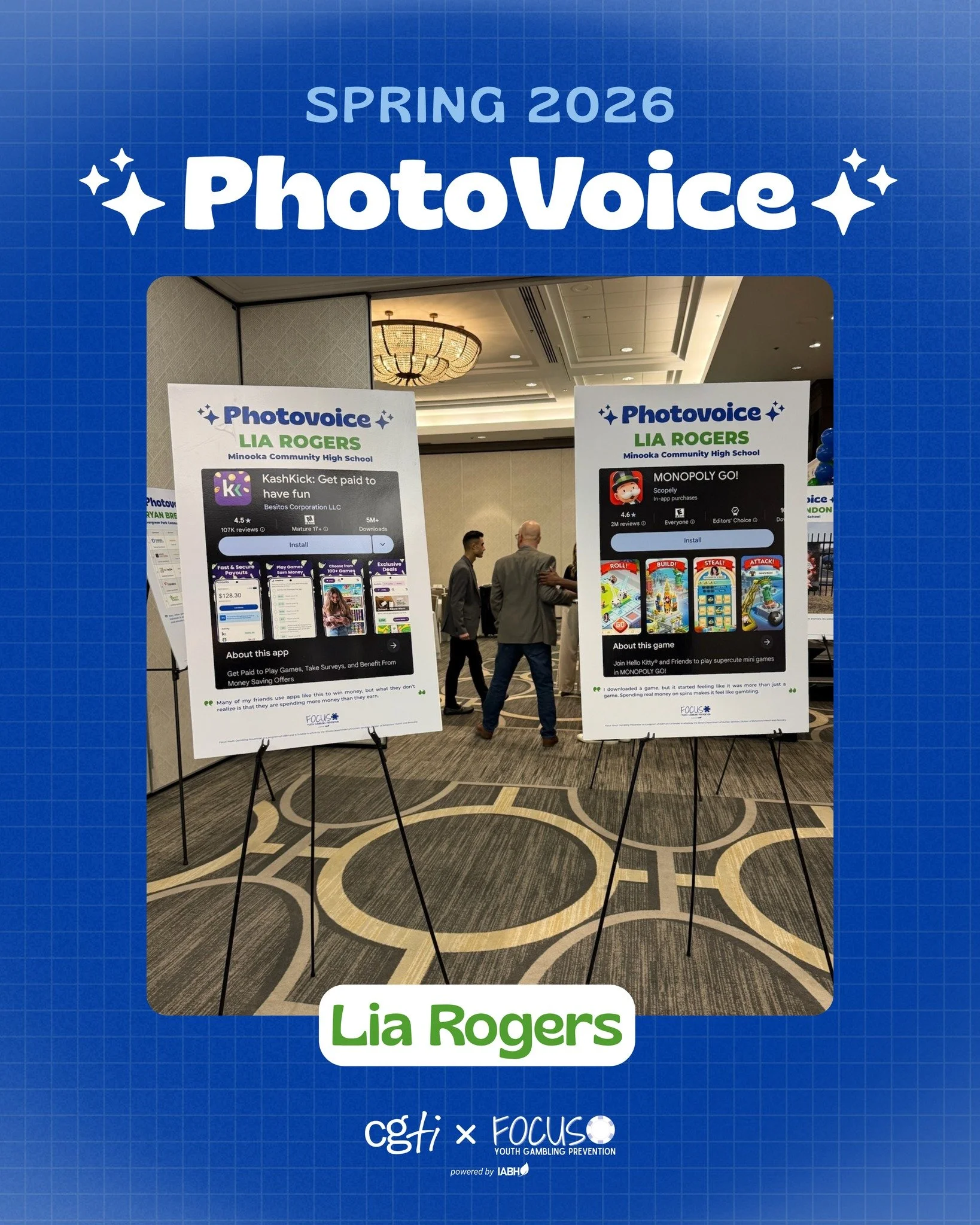 Meet Lia, a CGTI Teen Ambassador and Spring 2026 PhotoVoice participant!

PhotoVoice project puts cameras in the hands of youth and encourages them to document how they are directly impacted by issues and conditions in their community.