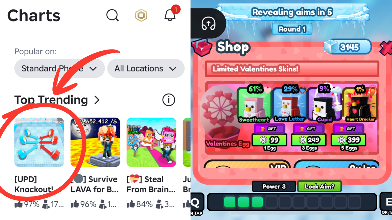 When I got to a sleepover with my brother and his friends, I noticed they were playing a game on Roblox called “Knockout.” It’s one of the most popular games right now, and it has limited skins that can only be obtained by spending real money on a ch