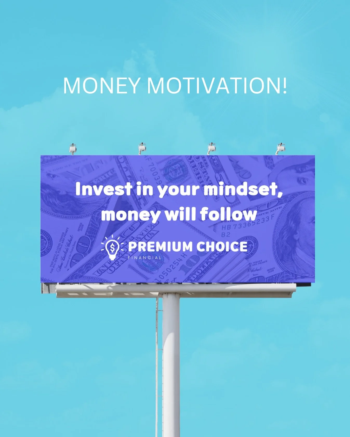 💸 At Premium Choice Financial, we believe true wealth starts with the right mindset.

Invest in your growth, and the money will follow.

✨ Let&rsquo;s build financial freedom&mdash;together.

#PremiumChoiceFinancial #MoneyMotivation #MindsetIsMoney 