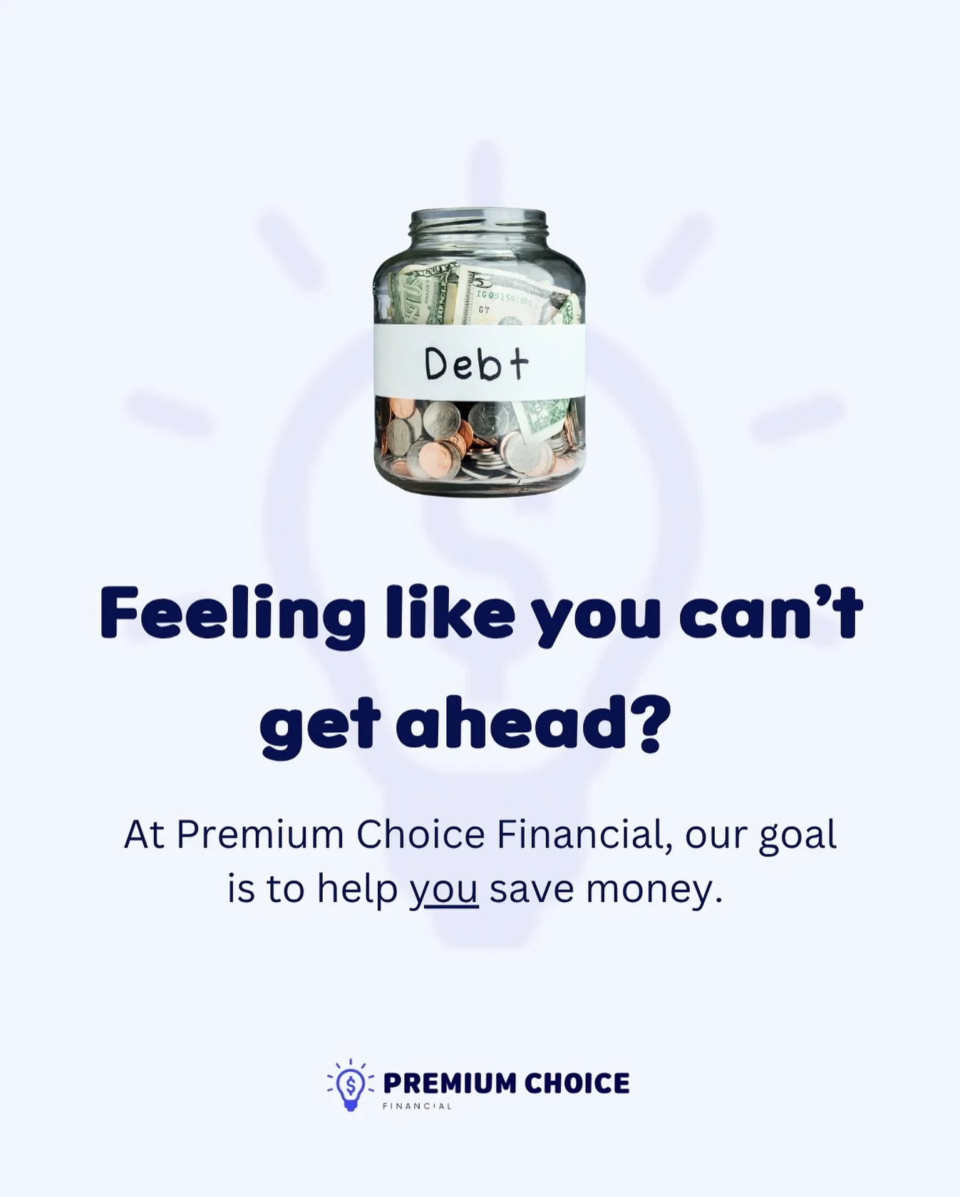 Drowning in debt and feeling stuck? 💸 You&rsquo;re not alone&mdash;Premium Choice Financial is here to help you take control and start saving. 💡 Let&rsquo;s get you moving forward, not just getting by.

📲 Click the link in bio to learn more.

#Deb