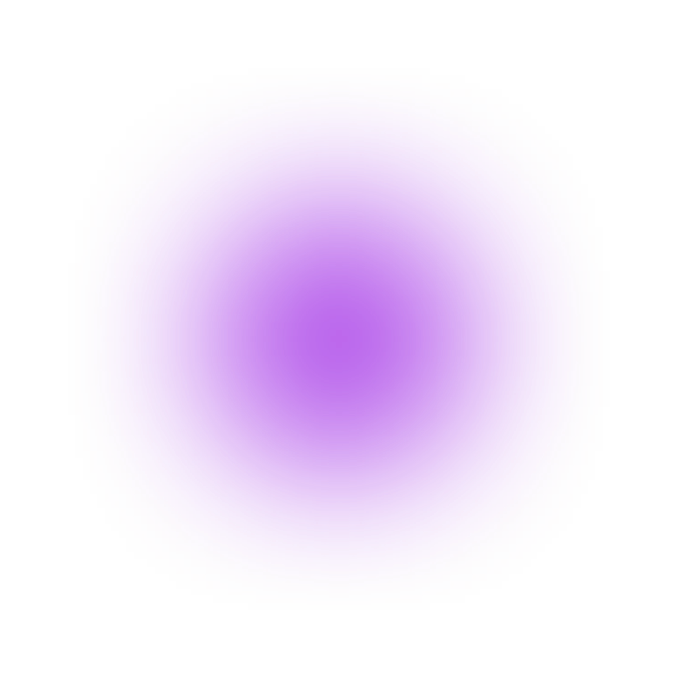 A digital or computer-generated purple glowing sphere or orb with a gradient effect, set against a black background.