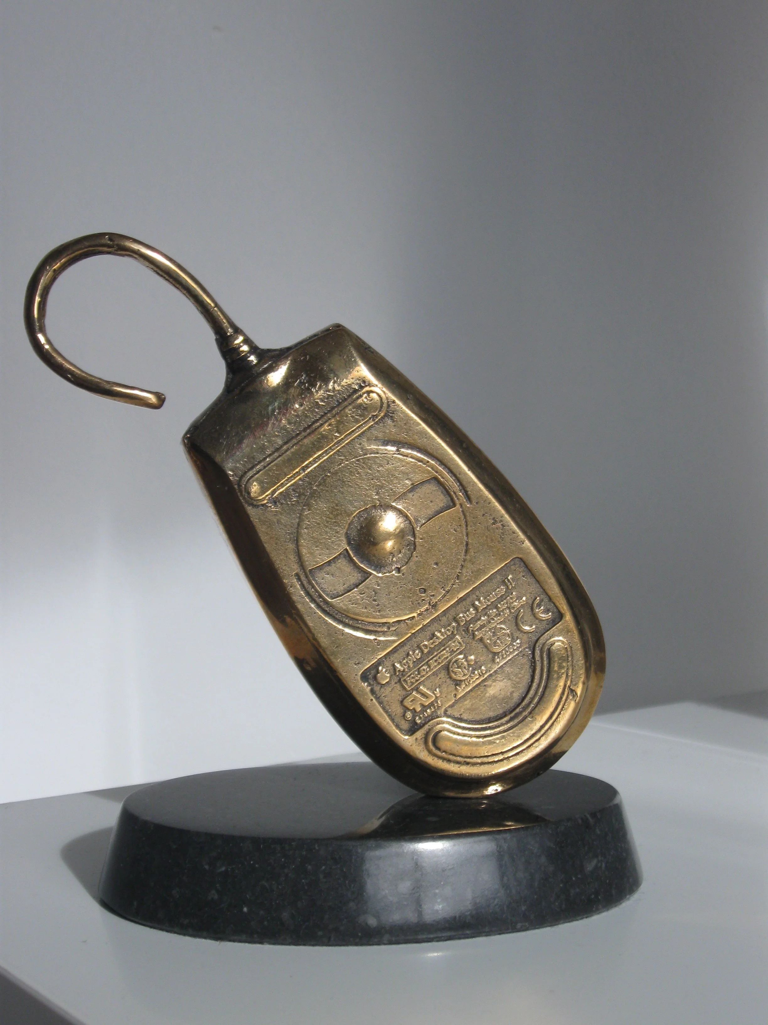 MOUSE NIPPLE  (back) 1999, Bronze, Kilkenny Limestone, 10cm x 8.5cm x 1.5cm