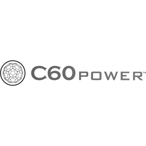 C60 Power logo with a globe icon on the left and the brand name on the right.