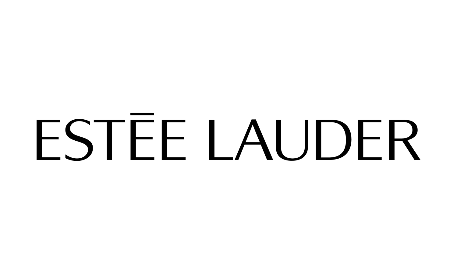 Black rectangular bar with white text reading 'WE' in a bold font.