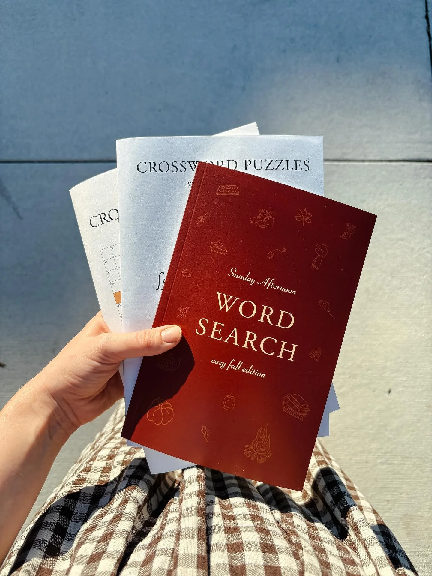 DROP COMING THIS FRIDAY! ✨ Featuring: the limited-edition cozy fall word search, the NEW Lakeland crossword puzzle book, and a restock of our first edition crosswords!

Grab one or take advantage of our new bundle pricing THIS Friday, October 24th 🎉