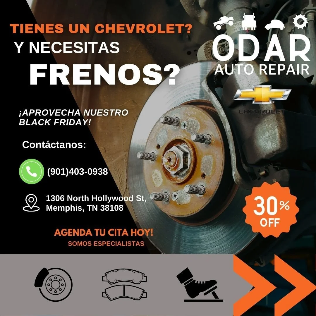 #MEMPHIS 
SI ERES EL PROPIETARIO DE UN VEHICULO DE LA FAMILIA DE GENERAL MOTORS ESTA PROMOCION DE BLACK FRIDAY ES PARA TI. 
AGENDA TU CITA: (901)403-0938
#BRAKES
#CHEVROLET
#GMC
#BUICK
#CADILLAC