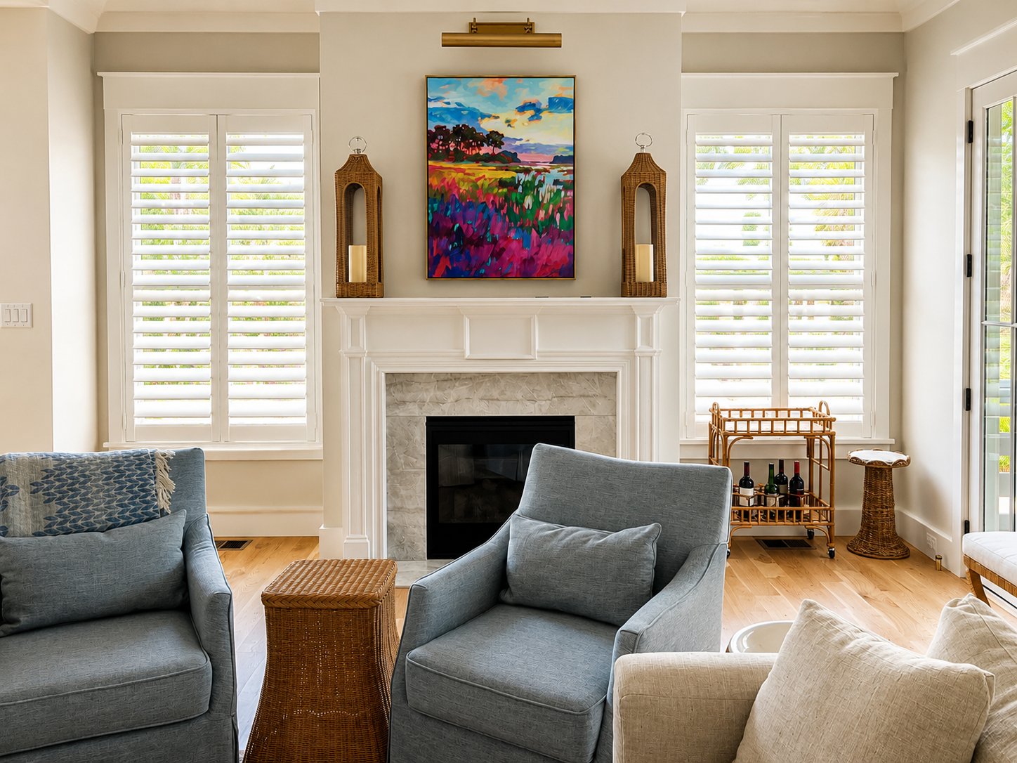 blinds, drapes, interior shutters, charleston, kiawah, mt pleasant, interior design