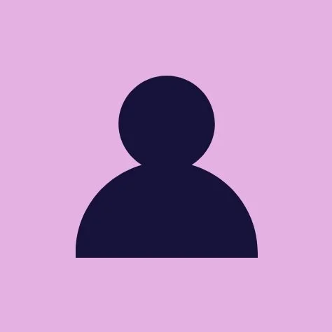 Silhouette of a person on a light purple background