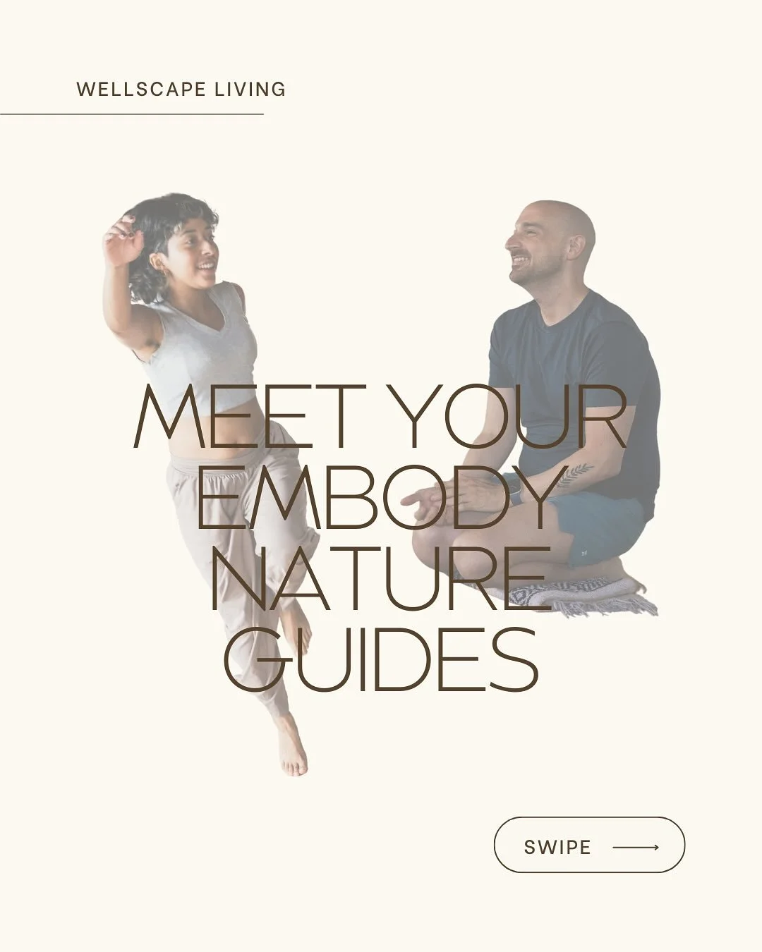 Meet Jess and Philip! They&rsquo;re your co-hosts and guides for Embody Nature. They are passionate people who care deeply about making connections and offering deeply felt and lived experiences. Learn more about them on our event page. Link in bio.