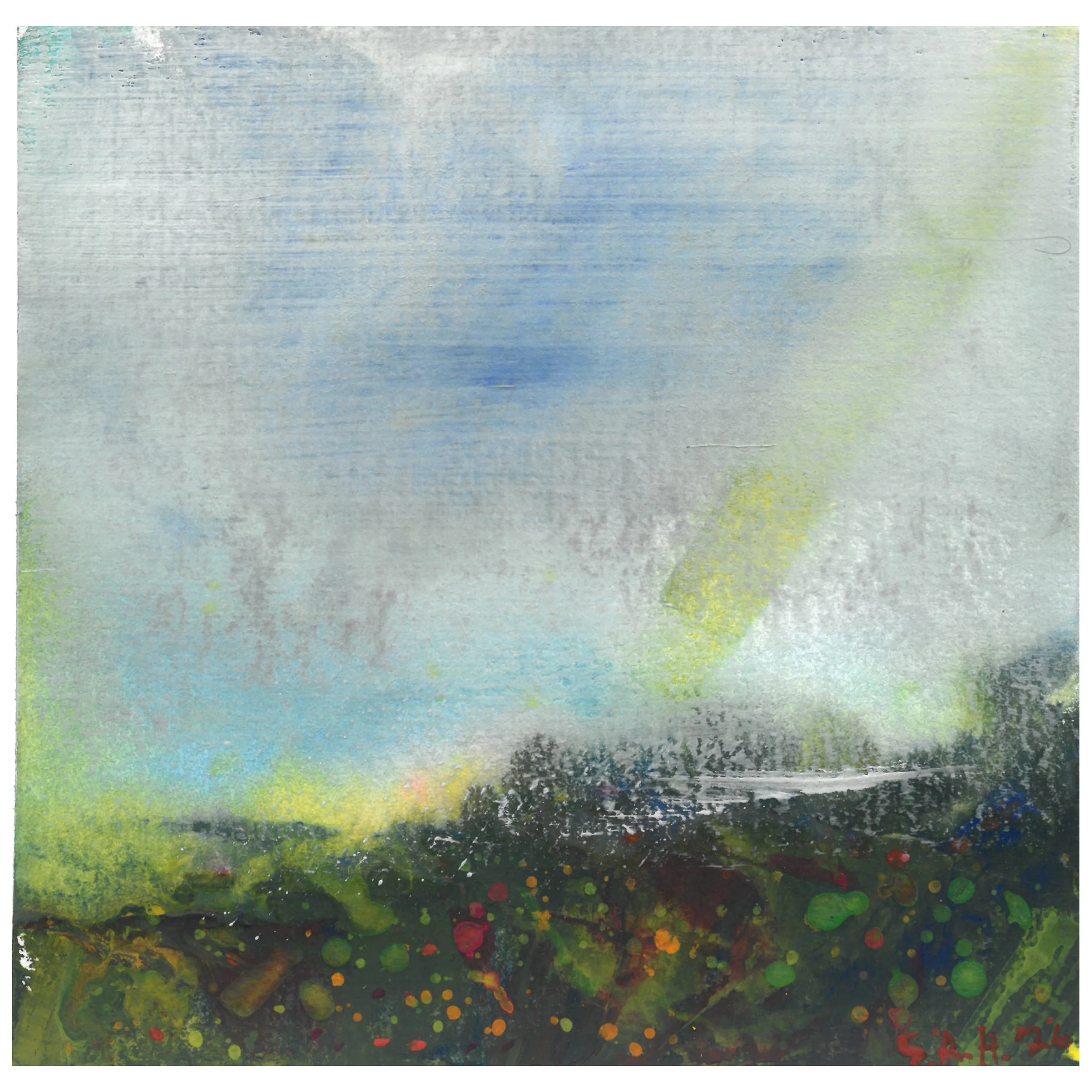 EMERGENCE_1 (2026)
6x6 Watercolor  
*on display June 13 - August 15, 2026 at the AFTS Gallery, Springfield, MA