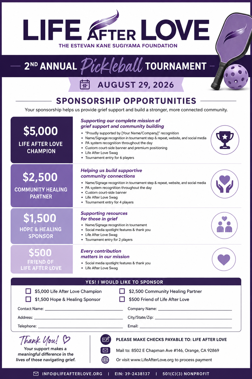 Sponsorship Form