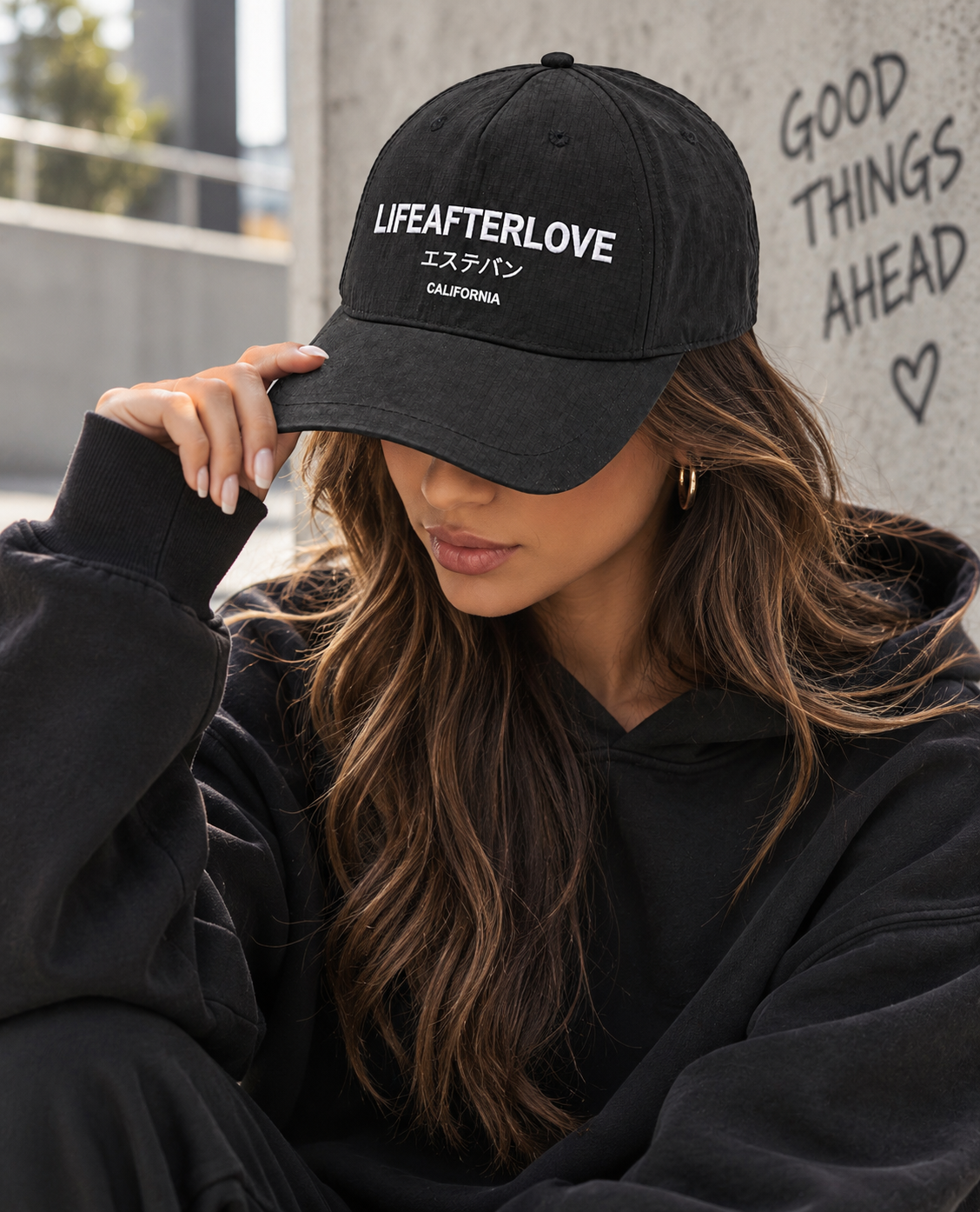 Black Embroidered Hat (2 Options)