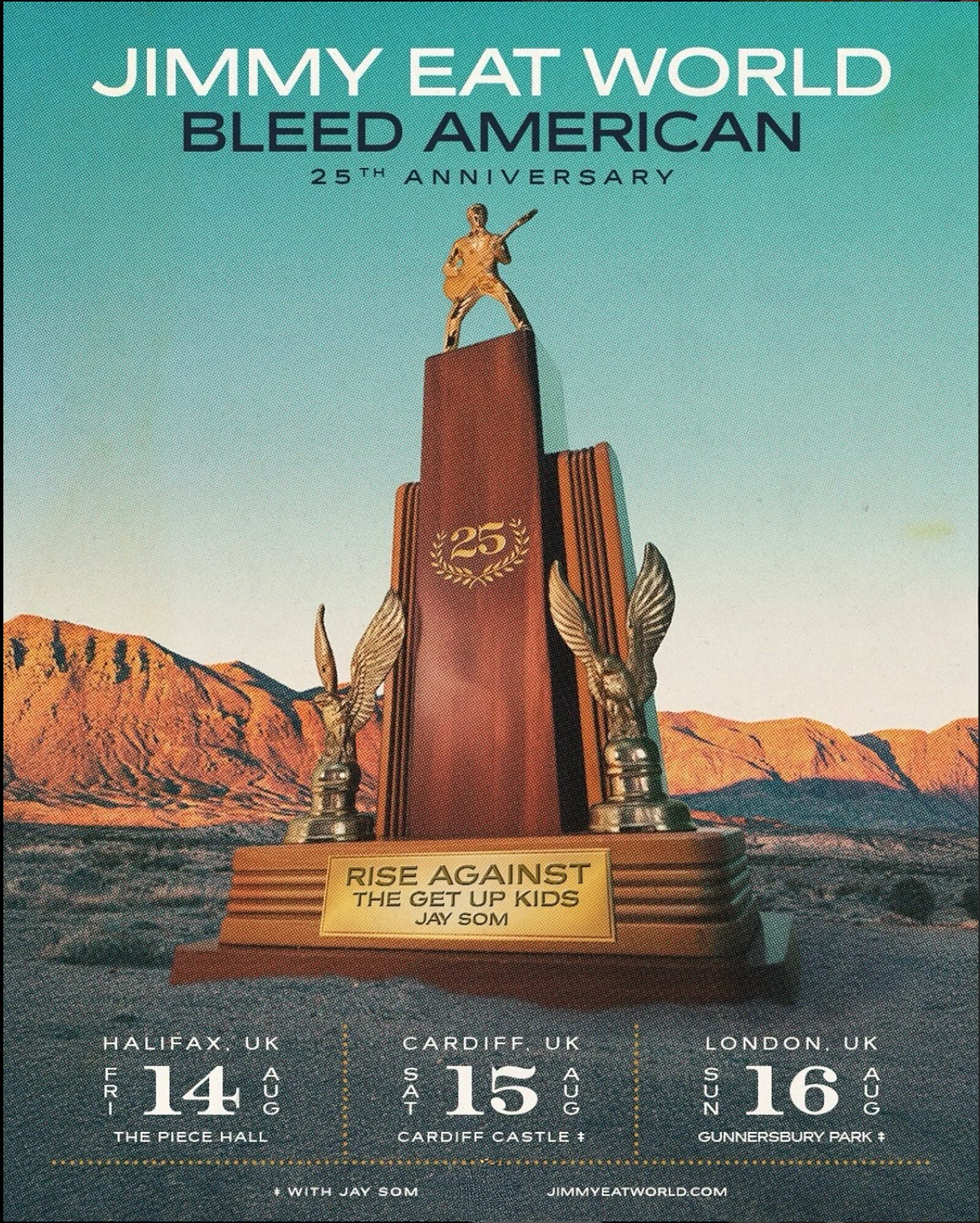 JIMMY EAT WORLD ANNOUNCE HUGE BLEED AMERICAN 25TH ANNIVERSARY SHOWS 