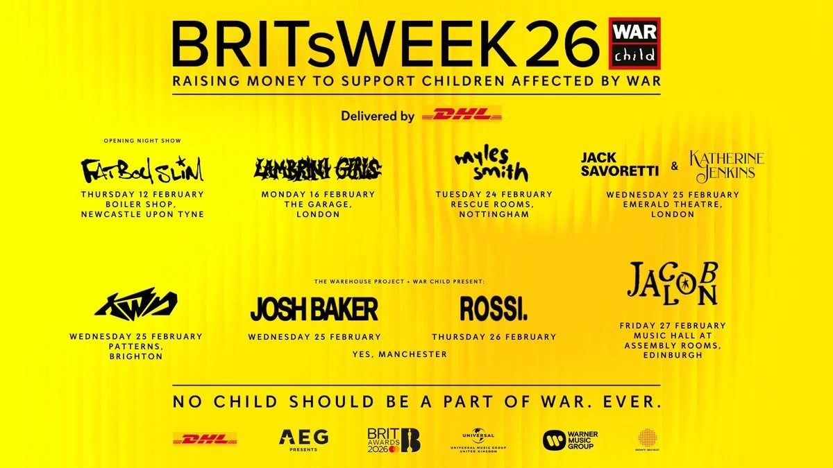 War Child UK 2026 Brits Week Announced