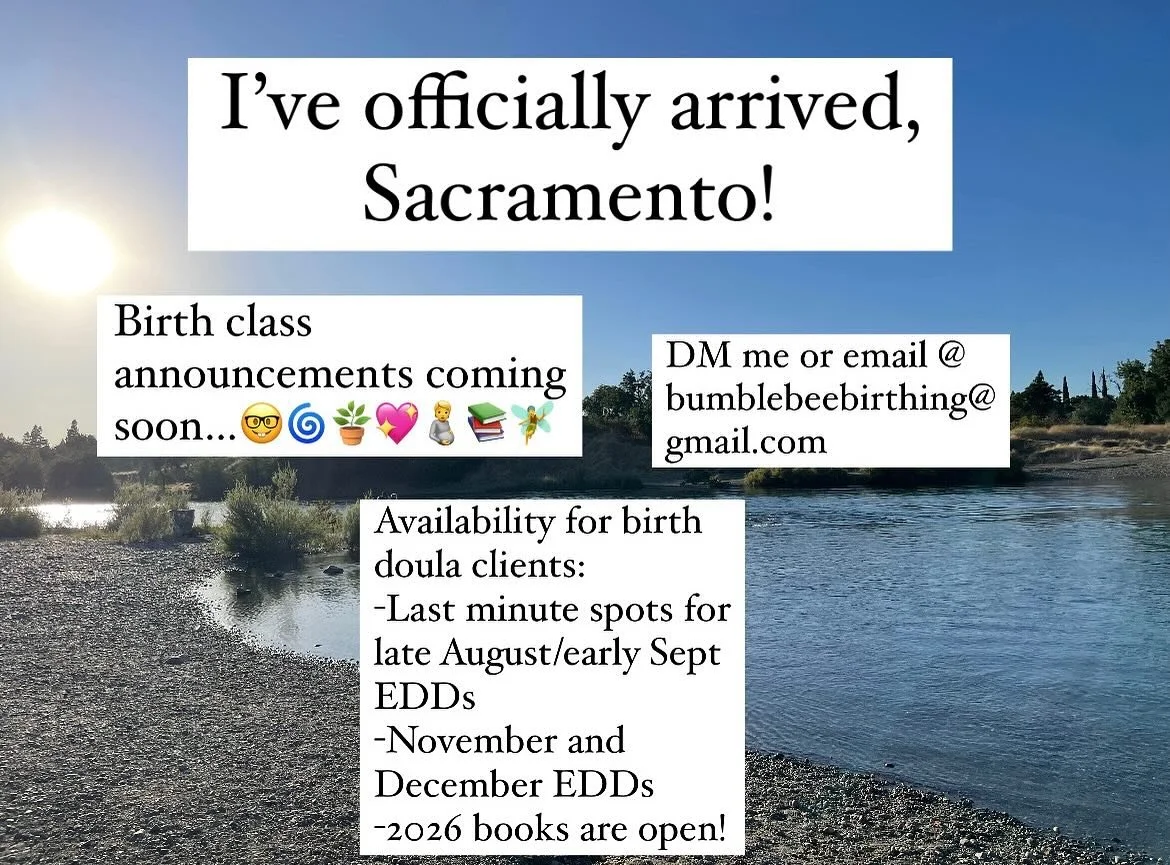 I&rsquo;ve officially arrived, Sacramento! 🌞 

I got in Friday night from CO and am settling into our new home with my partner, Aaron and our dog, Jack! 🏡 

I&rsquo;ll have birth class announcements coming soon. They&rsquo;ll be available in 6-week
