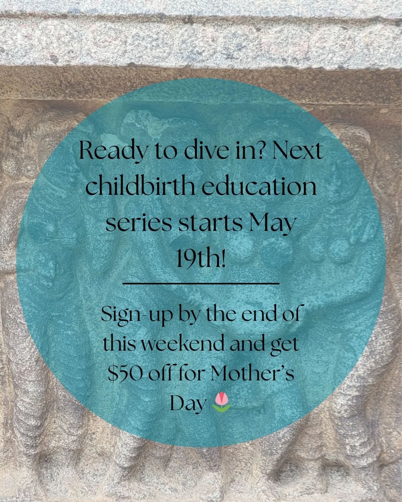 Ready to dive in?! My next childbirth education series starts May 19th 🌀 Sign-up by the end of this weekend and get $50 off for Mother&rsquo;s Day! You deserve comprehensive childbirth education that honors the science and the spirit of birth. #birt