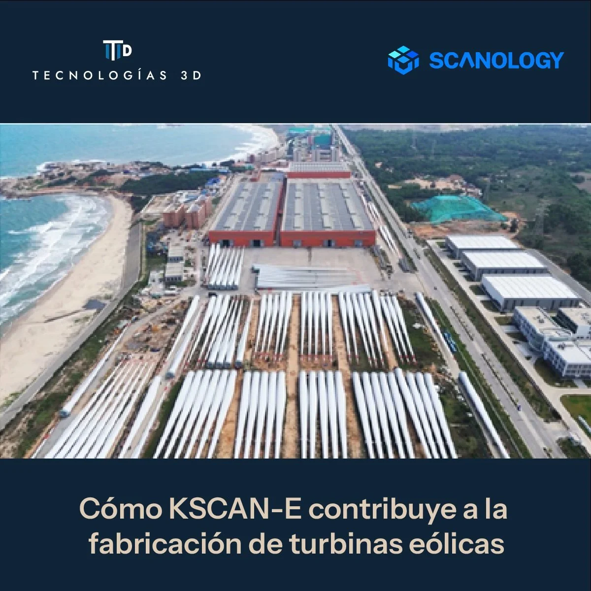 Escaneo 3D que transforma la fabricaci&oacute;n de aspas e&oacute;licas

La tecnolog&iacute;a de escaneo 3D de @scanology.3d  optimiza la fabricaci&oacute;n de palas para turbinas e&oacute;licas mediante captura precisa, alineaci&oacute;n inteligente