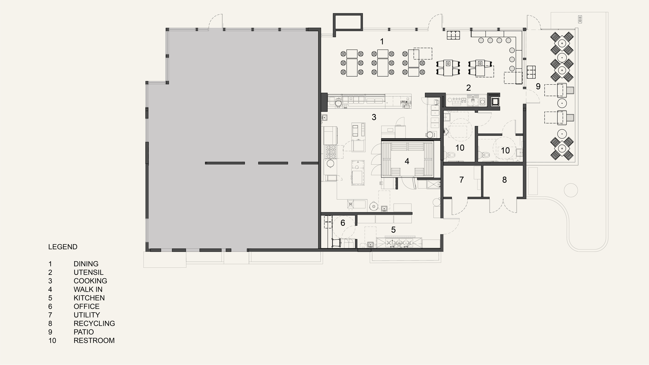 Floor Plan for Chipotle in West Hollywood