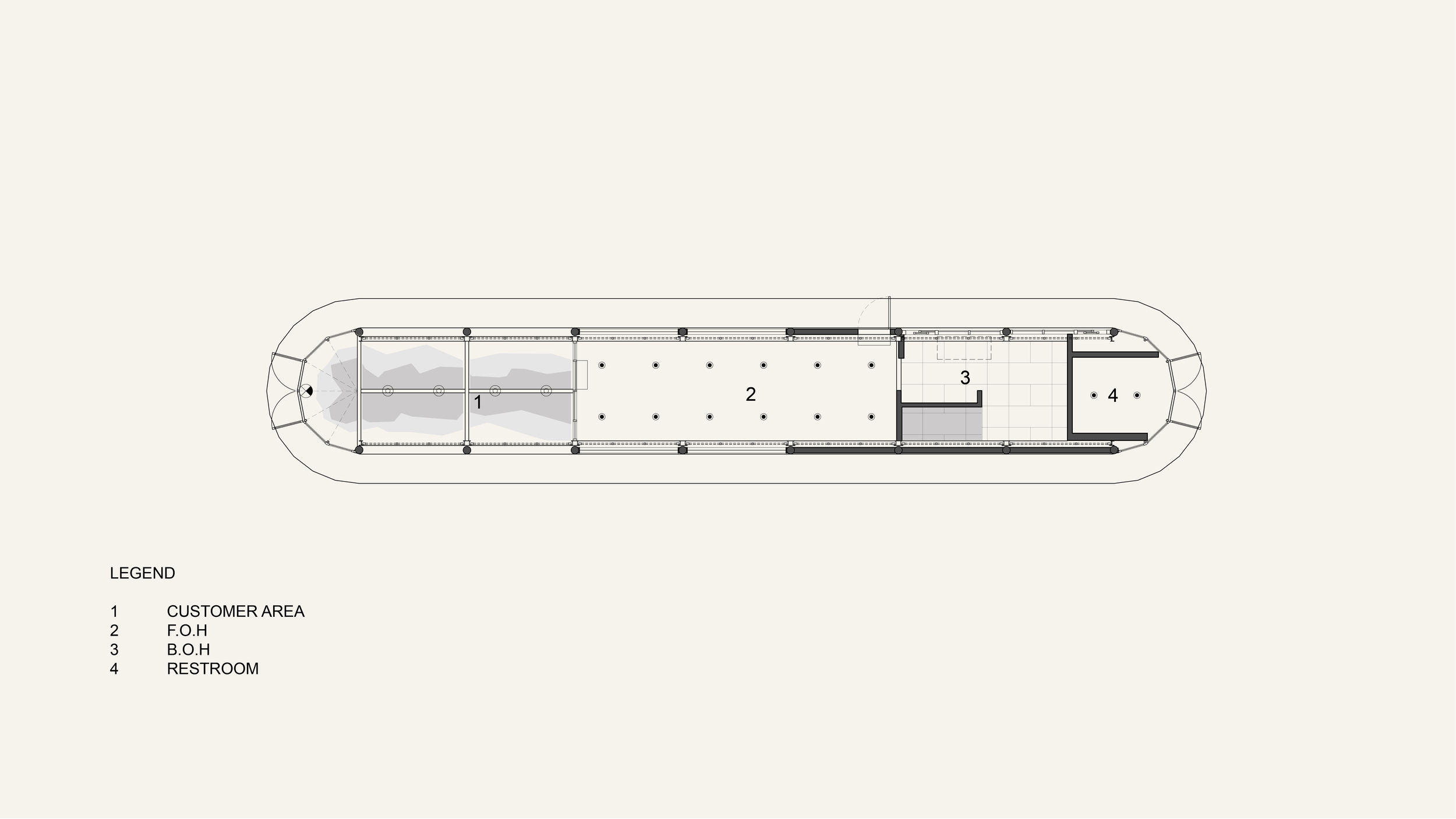 Architectural Plan for Odd One Out in Santa Monica