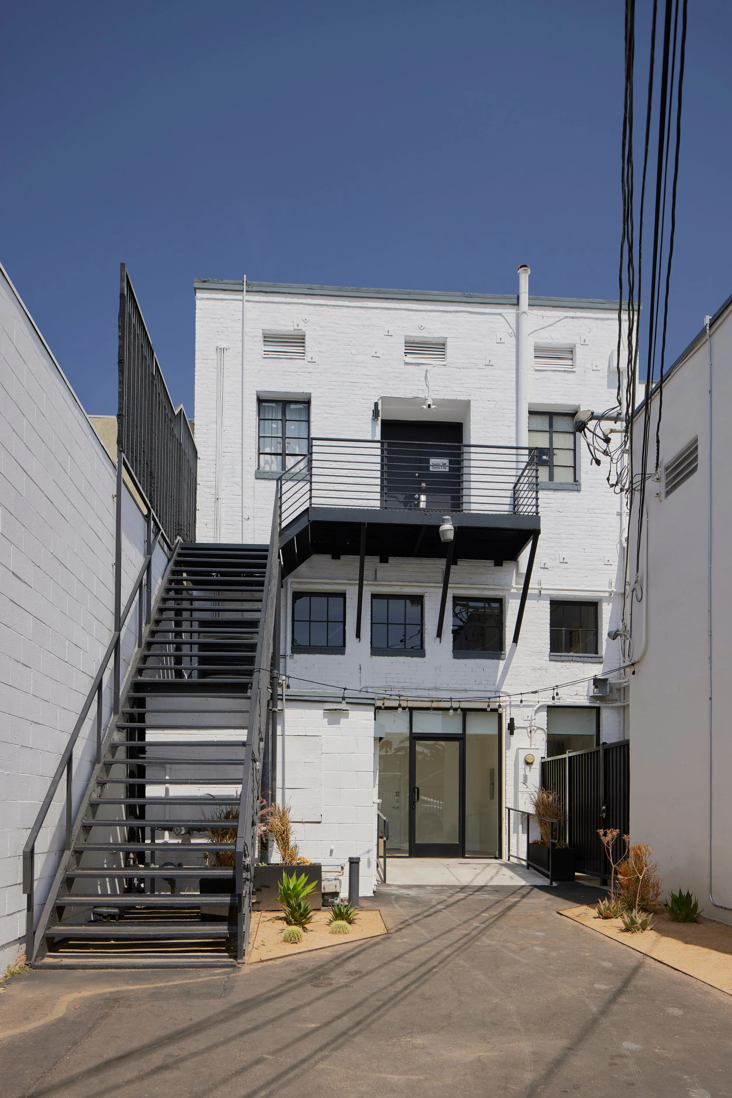 Architecture and restoration of G-Son building in Atwater Village, rear entrance 