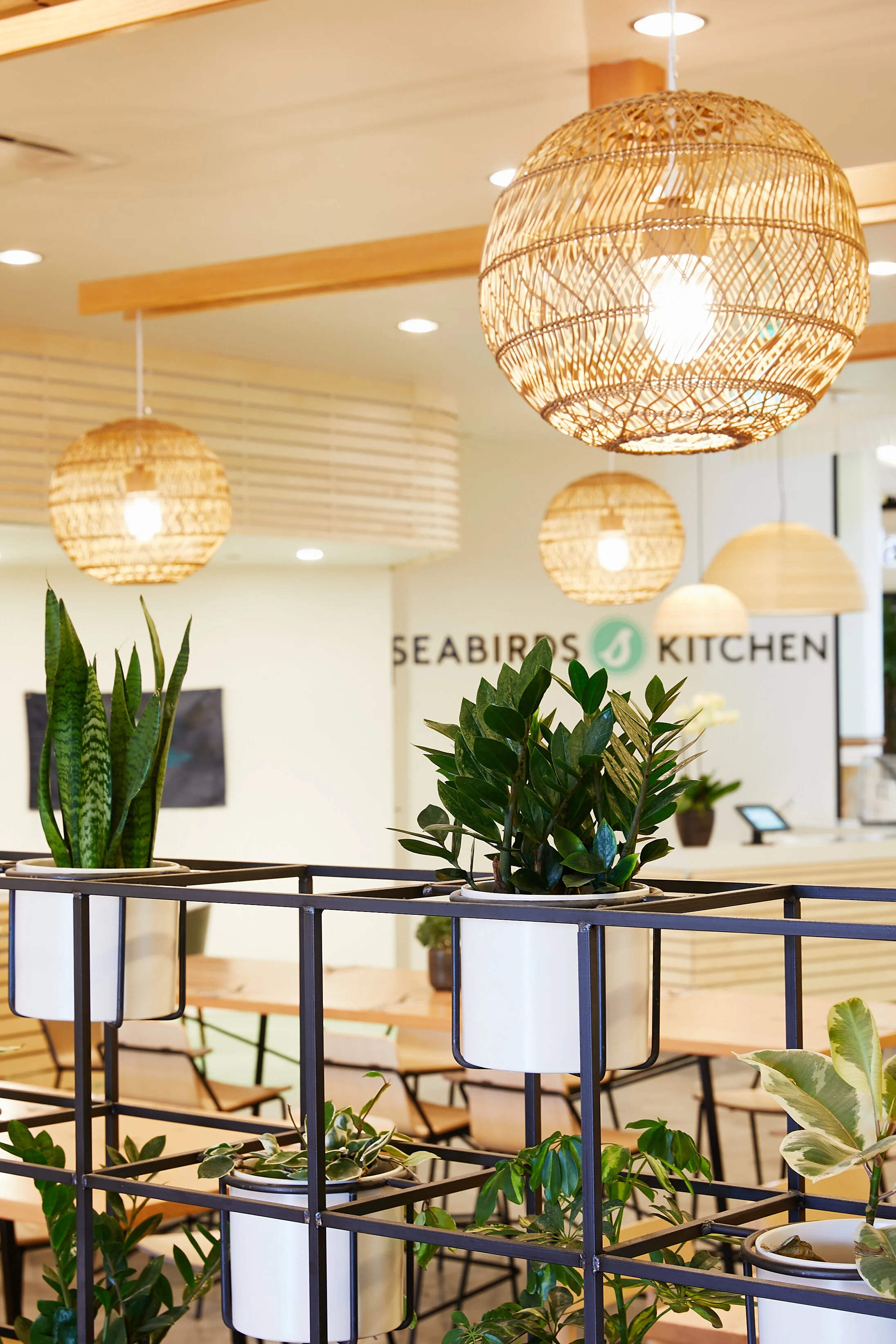 Architecture of Seabirds Kitchen restaurant at South Coast Plaza
