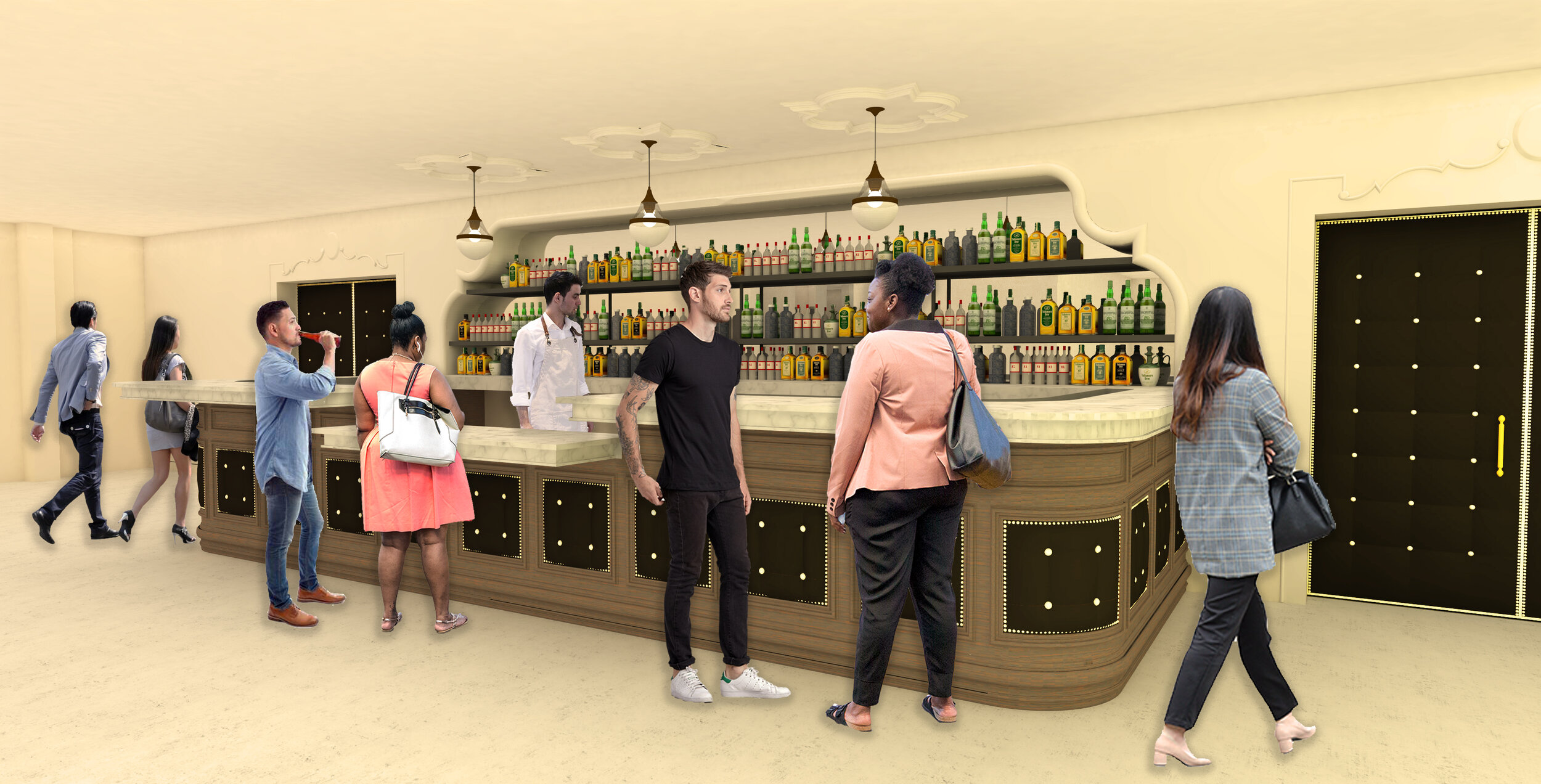 Architecture of Vidiots, bar