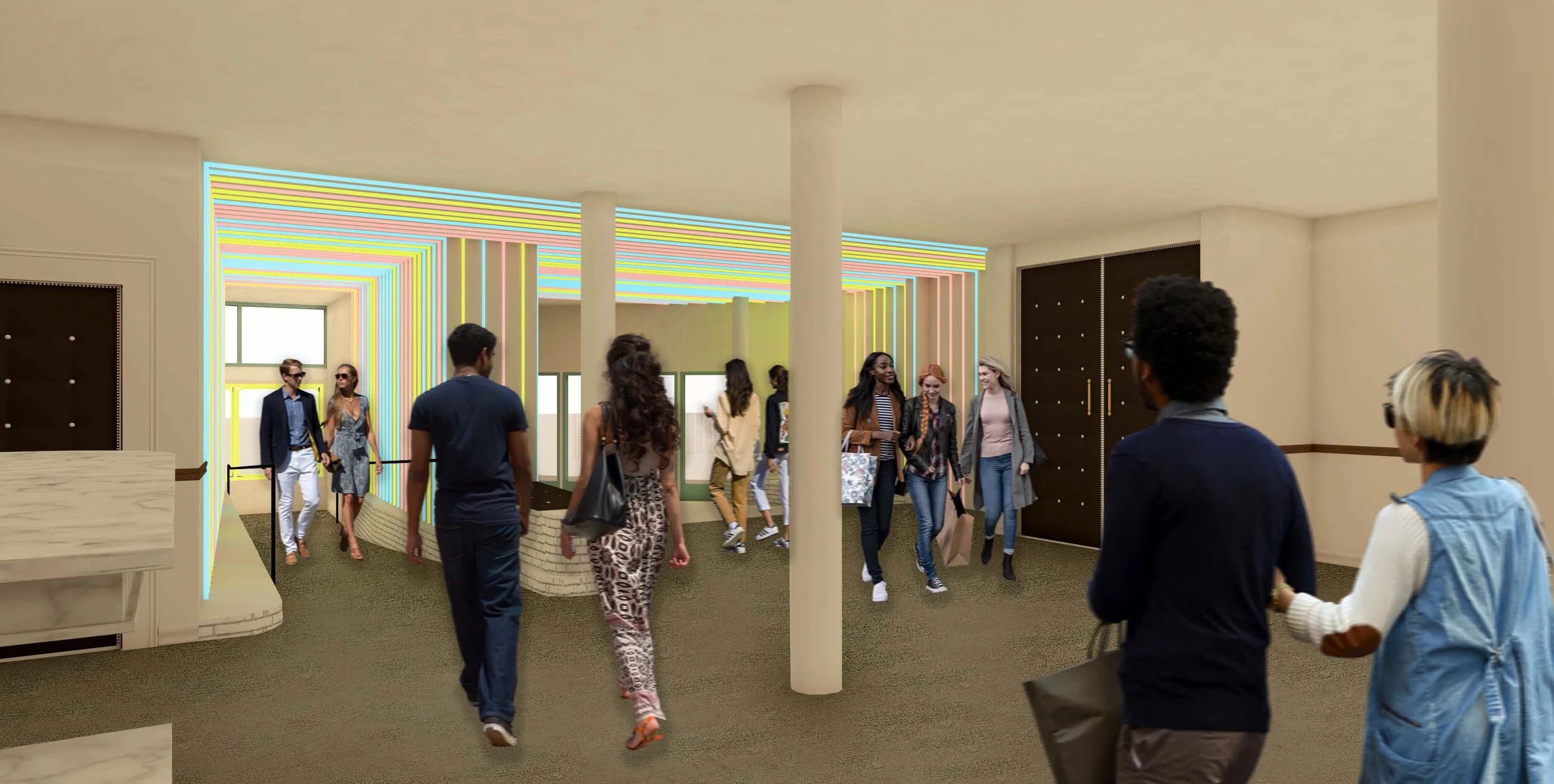 Architecture of Vidiots, foyer