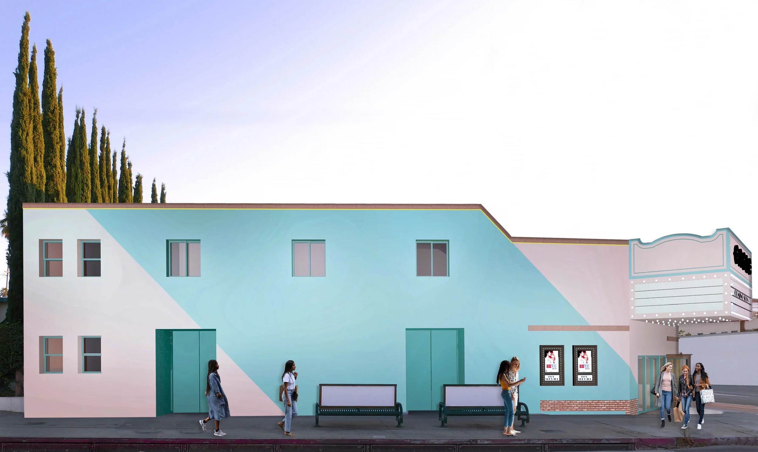 Architecture of Vidiots, side view