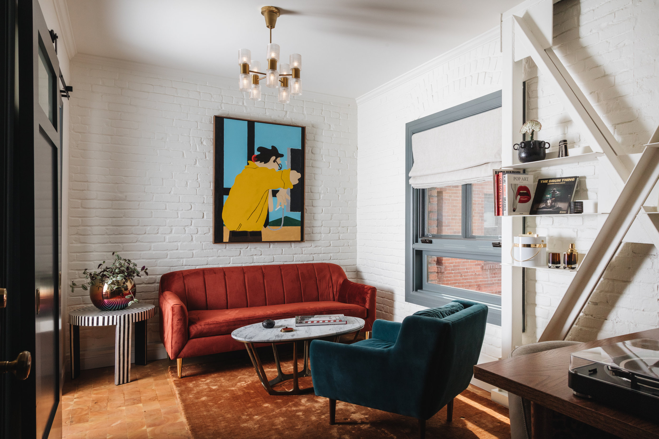 Architecture of Gold-Diggers Hotel, lounge area
