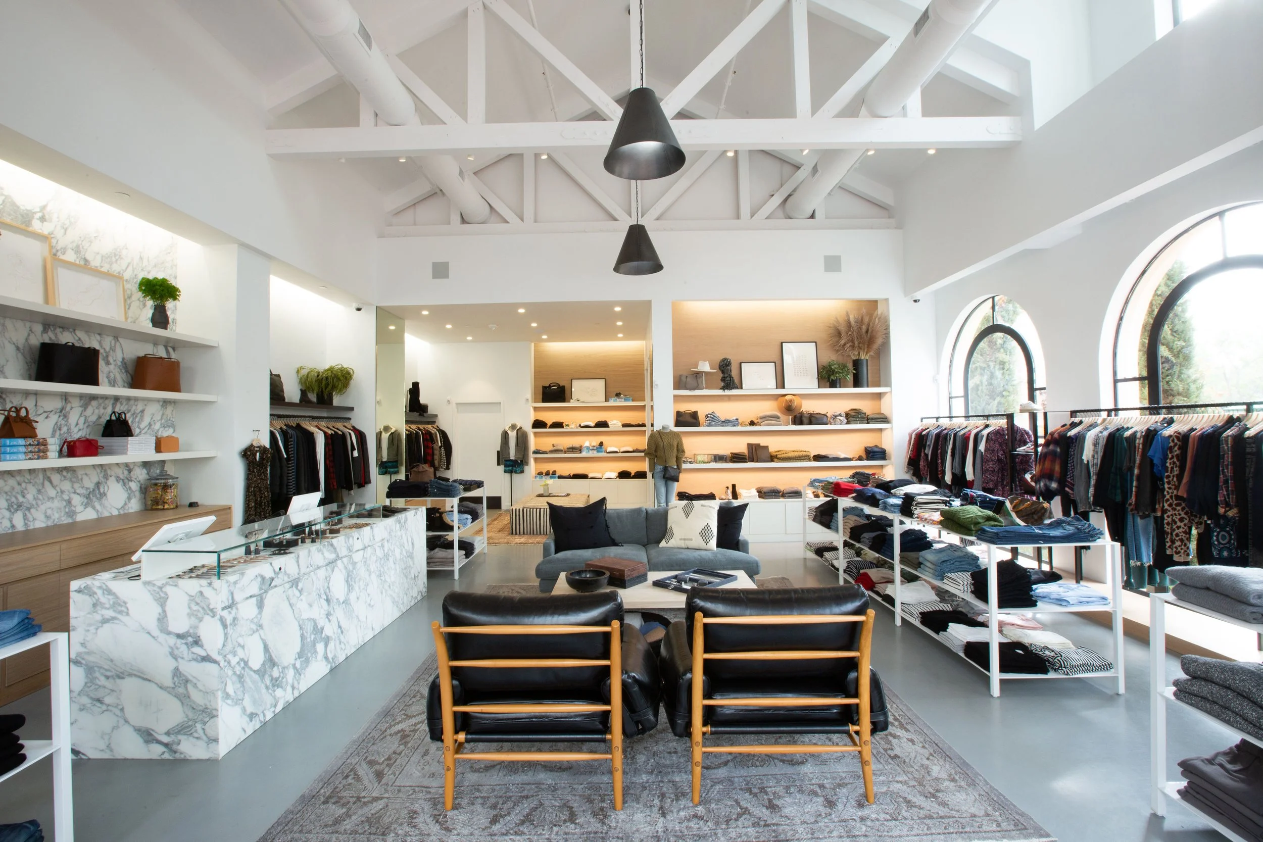Architecture and design for Towne by Elyse Walker in Pacific Palisades, interior view