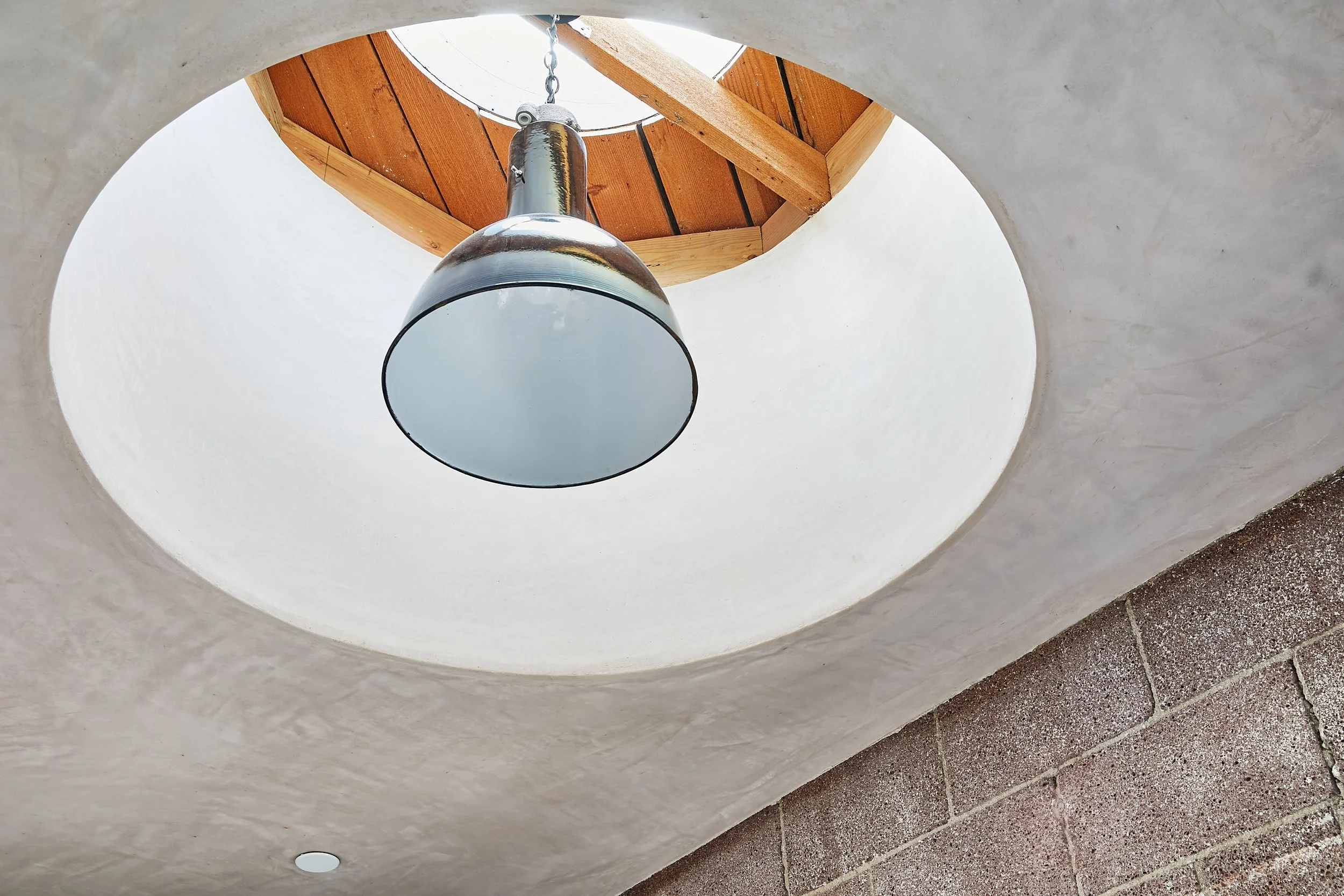 Architecture for Lazy Eye office, CMU renovation in Frogtown, inset circular skylight