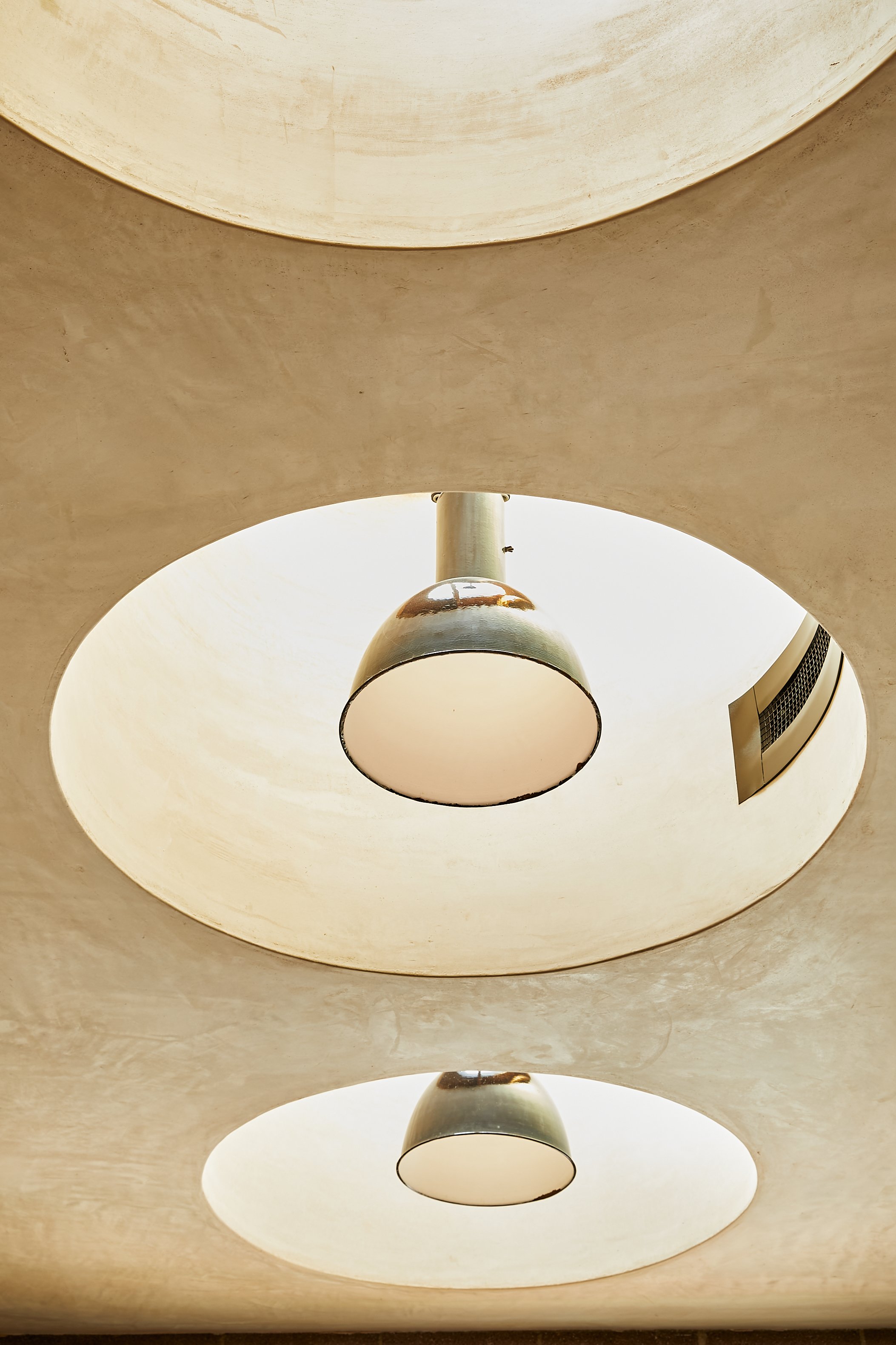 Architecture for Lazy Eye office, CMU renovation in Frogtown, inset circular skylights
