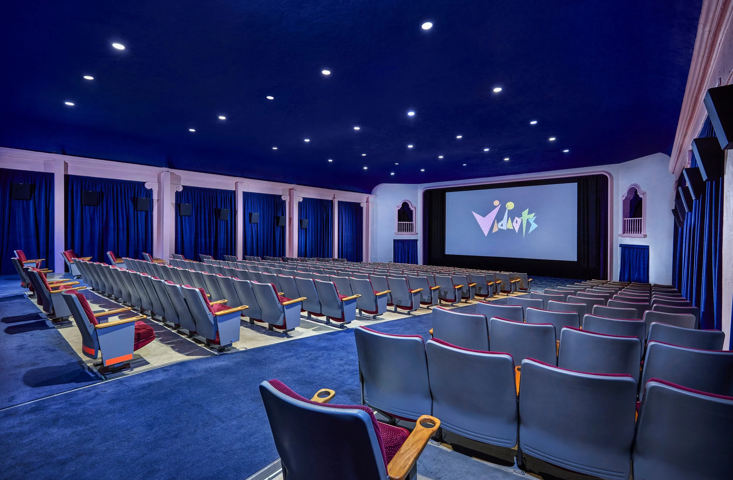 Architecture of Vidiots, theater seating