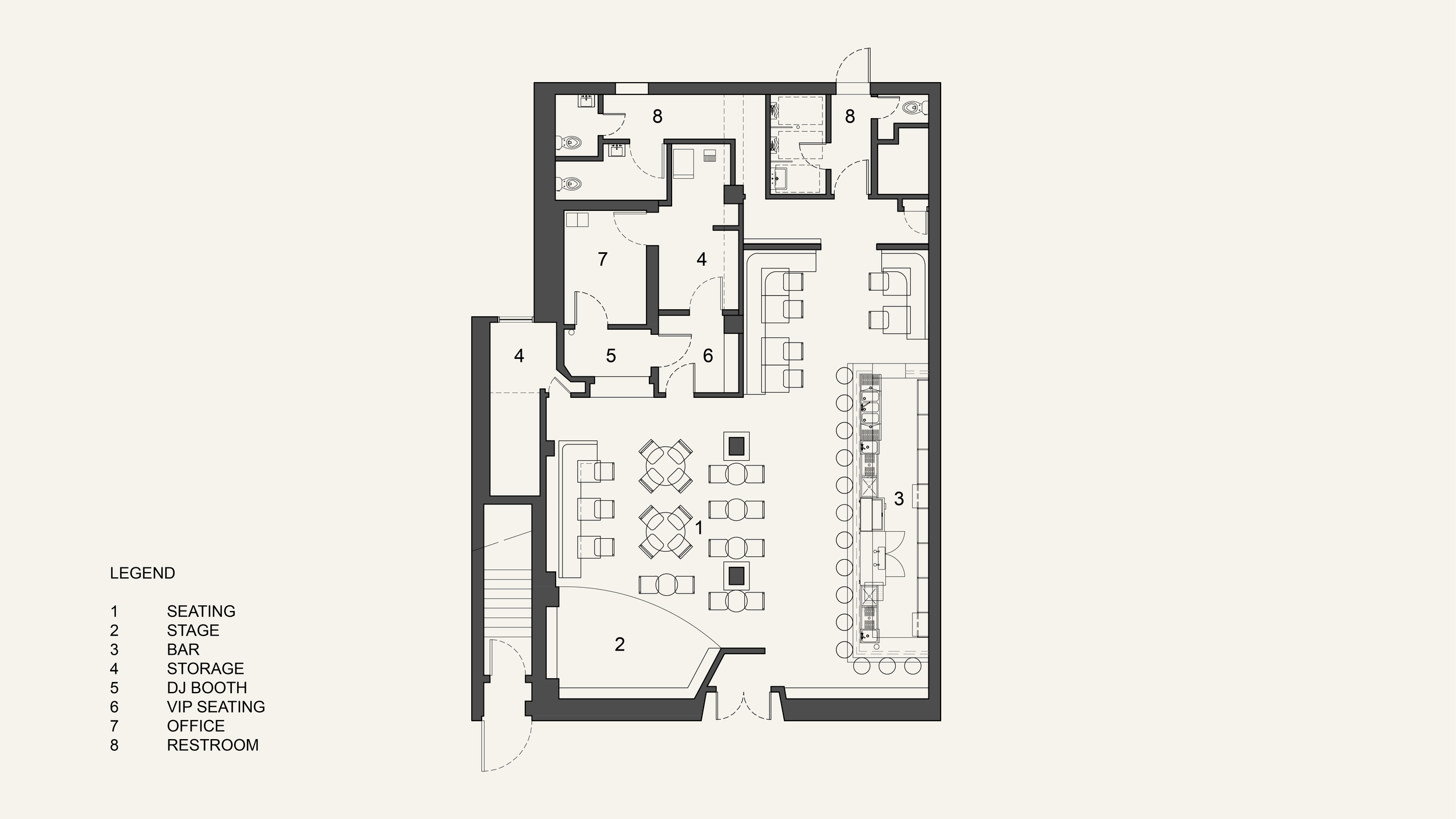 Architectural Plan for Gold Diggers Sound in Hollywood