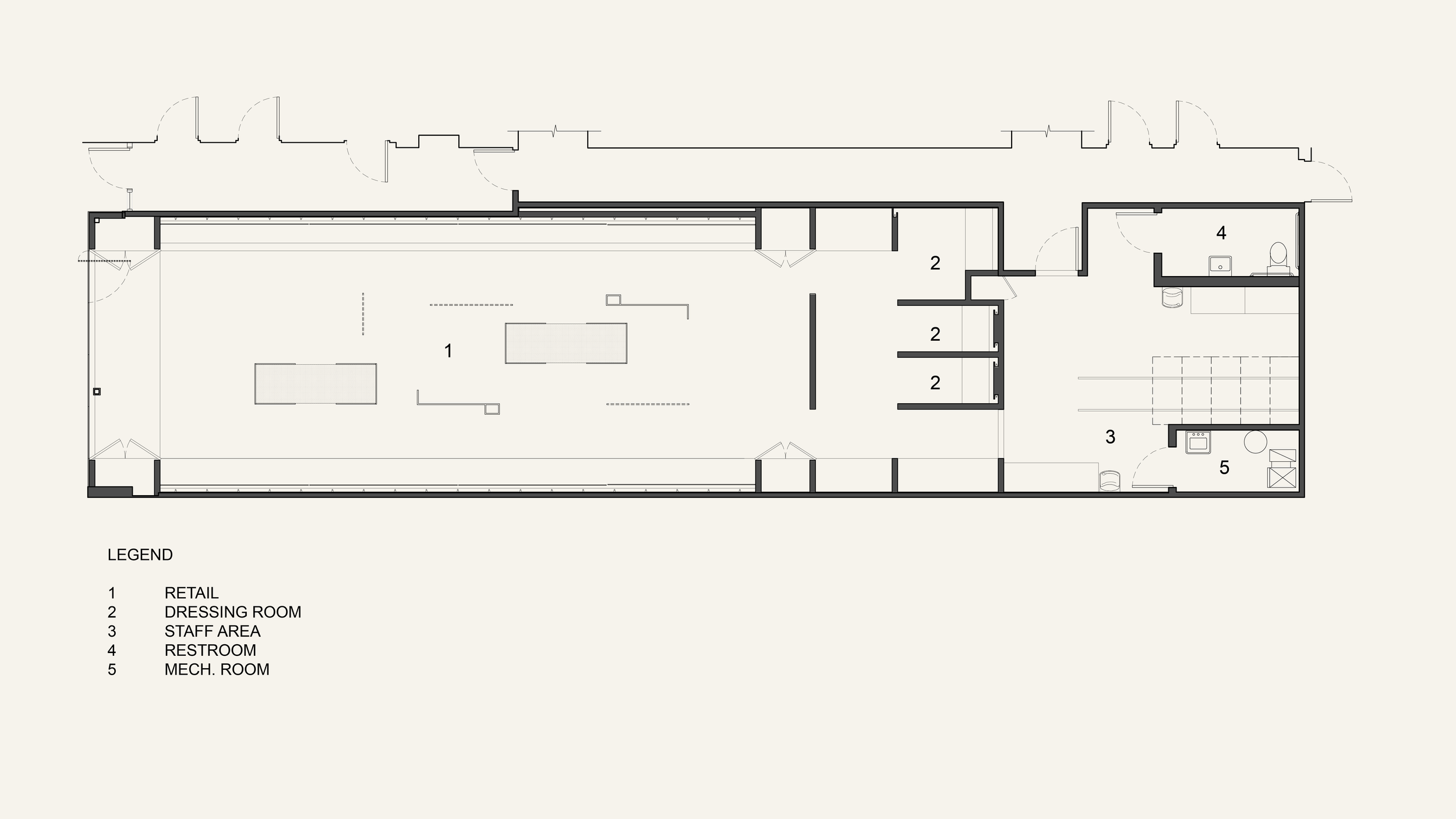 Floorplan for Joe's Jeans Retail Store