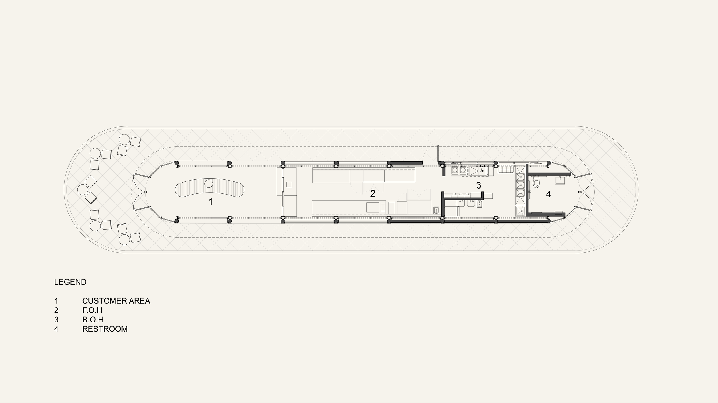 Architectural Plan for Odd One Out in Santa Monica